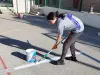 21/10/2024 - Premier traçage de nos terrains à la peinture